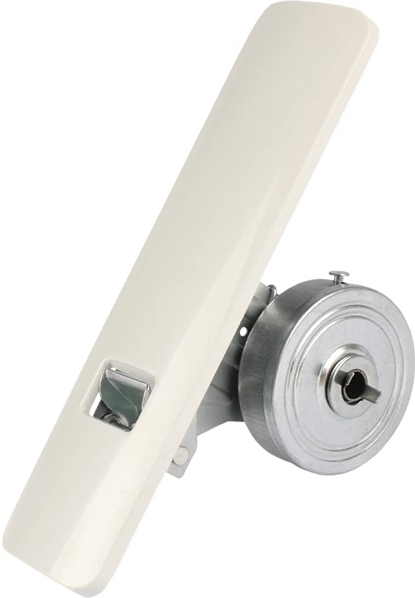 SnelShoppen - Tape roller met design coverplaat voor rolluiken en rollende lades - 135 mm - 185 mm gatenafstand - Voor 20-24 mm riem - Hoogwaardige kw