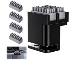 4 Silicone 3D Printer Düsen Borstels met Dual Brush Heads voor Effectieve Reiniging van 3D Printers, Inclusief Wiper Cleaning Kit en Plug-and-Play Functionaliteit
