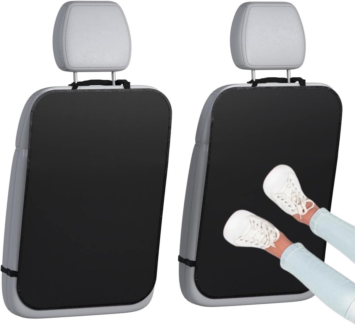 SnelShoppen - 2 Stuks Auto Achterbank Beschermer 60 x 45 cm Waterdicht en Eenvoudig Schoon te Maken Voor Kinderen