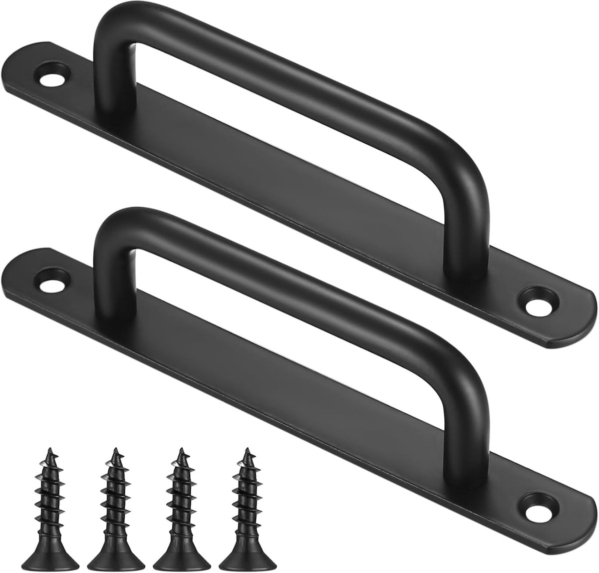 SnelShoppen - 2 Stuks Sliding Door Handles, Barn Deurhandgrepen, RVS Deurhandgrepen voor Tuin, Keuken, Kastdeuren, Moderne Stijl, Comfortabele Grip