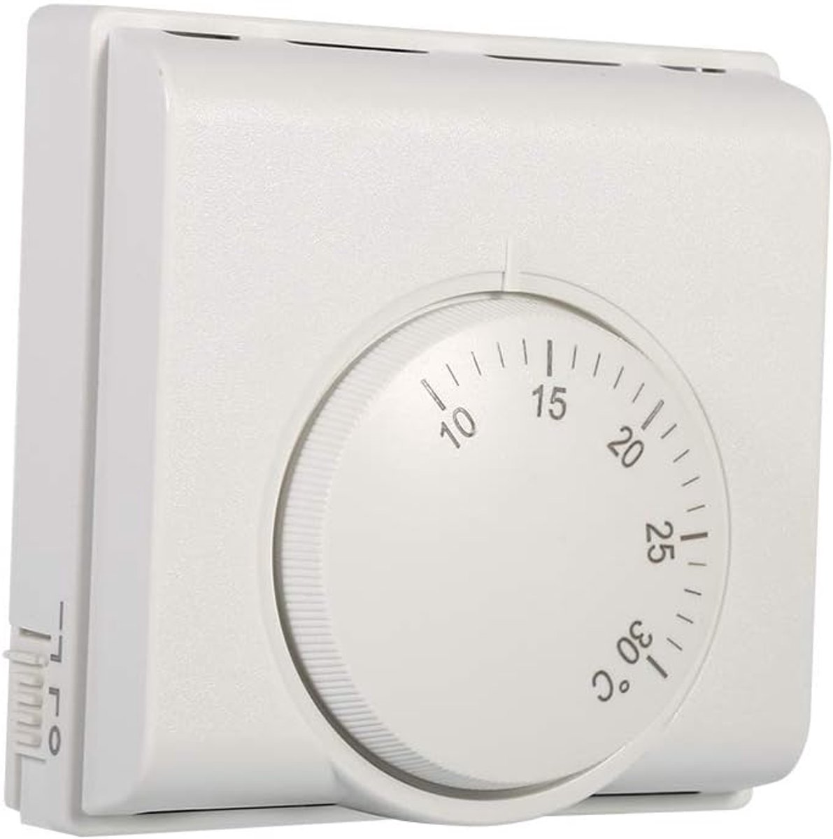 SnelShoppen - Mechanische Thermostaat 220V, 50Hz - Eenvoudig te Installeren Thermostaat voor Centrale Airconditioning - Hoogwaardige Kunststof, Duurza