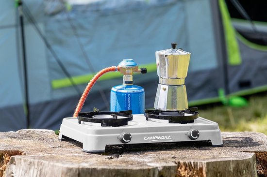 2-Pits Camping Gaskooktoestel - 3600 Watt - Traploos Verstelbaar - Met Slang en Regelaar - CV 470 Plus — afbeelding 5