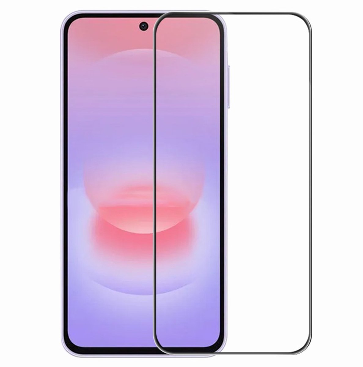 Coverup Screen Protector - Geschikt voor Samsung Galaxy A27 Screen Protector - Coverup Full-Cover 9H Tempered Glass - Zwart