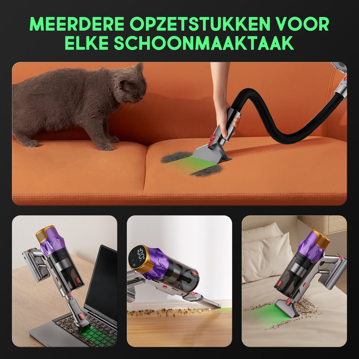 Hiaonyx Steelstofzuiger - Steelstofzuiger Draadloos -75000pa - afbeelding 2