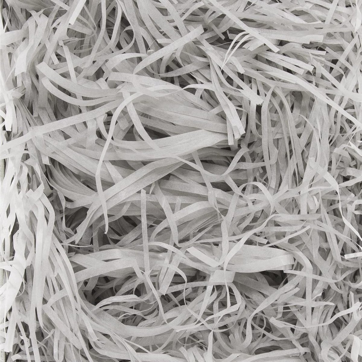 Shredded Papier Vulling 200g voor Pakketten, Creatieve Projecten en Cadeauverpakking in Grijs