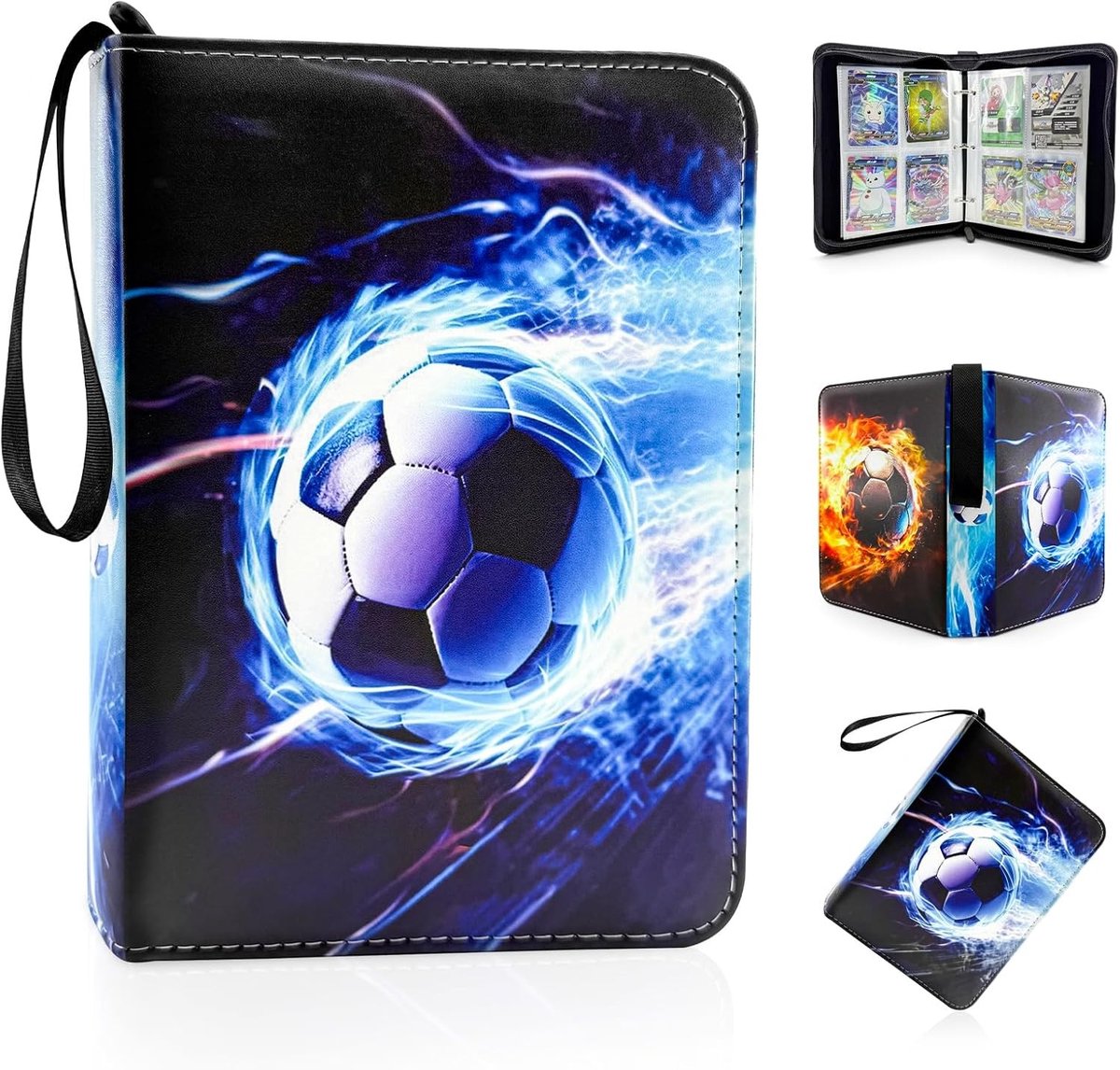 Voetbalverzamelalbum - PU-kunstleer - Waterdicht - 400 kaarten - Voor Voetbalfans
