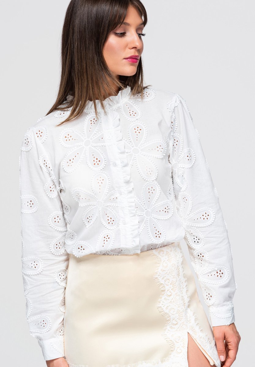 Shirt OW-SH-E0052 V-1 White S/M