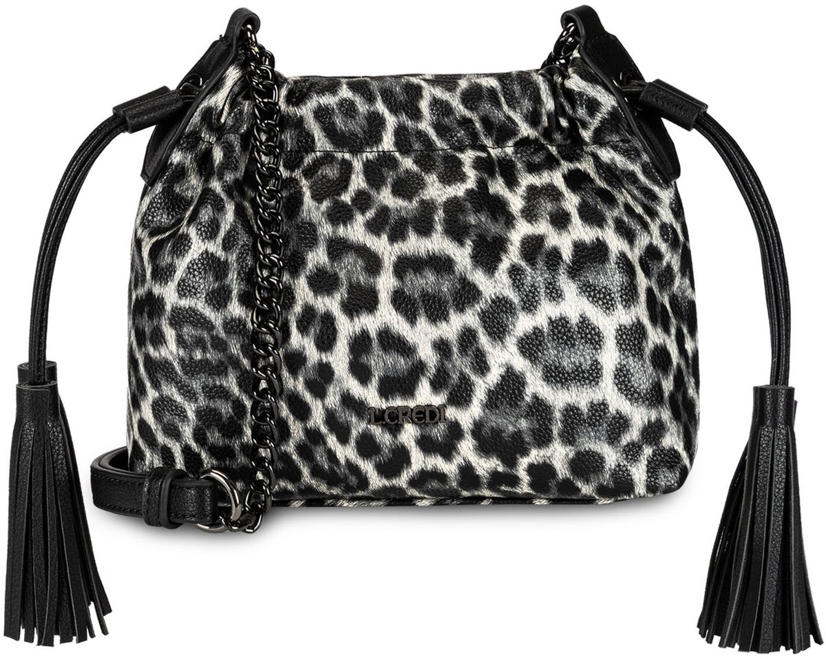 L.CREDI schoudertas Sigal Crossbody Bag Black / Mix zwart