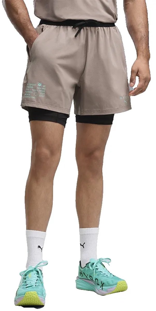 Puma X Hyrox 2in1 Pwrmode Korte Sportbroek Man Grijs