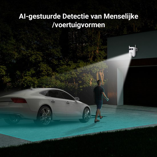 EZVIZ C9c 2K+2K Dual Lens Beveiligingscamera Buiten - Automatische Tracking - Persoons-/Voertuigdetectie - 40M Kleuren Nachtzicht - Tweeweg Audio - Dual-Band Wi-Fi 6 - Outdoor Camera Actieve Verdediging van EZVIZ — afbeelding 5