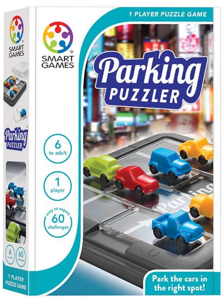 SmartGames Parking Puzzler - Magnetisch Denkspel & Breinbreker - 60 Uitdagende Opdrachten - Compact Reisspel - Vanaf 6 Jaar — cadeau in Spellen & Speelgoed - foto 7
