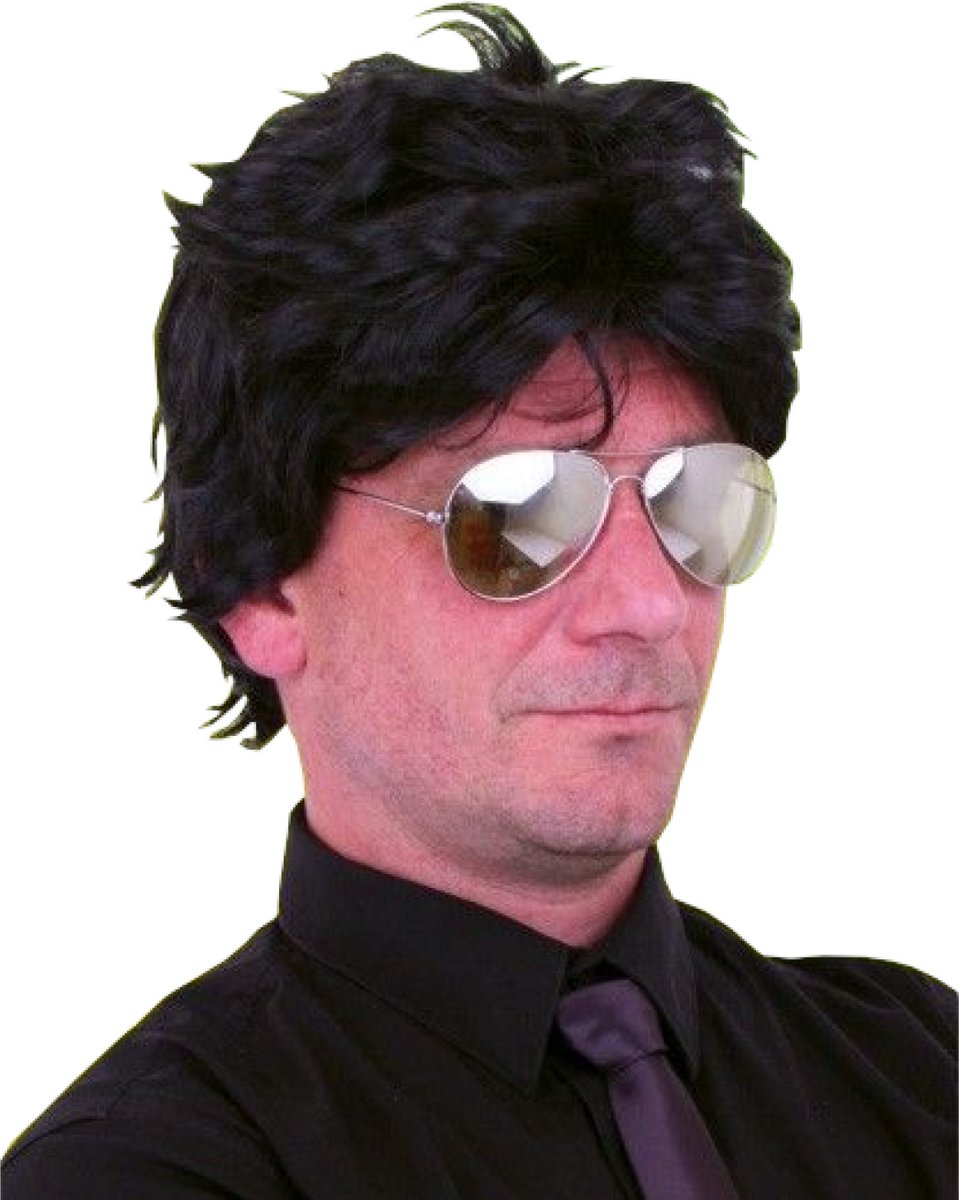 Pruik Harry zwart