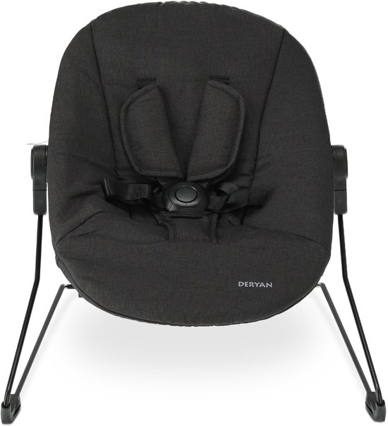 Deryan Odin Luxe Kinderstoel met Bouncer - Donkerbruin/Donkergrijs van Deryan — afbeelding 3