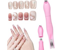 Multifunctionele 3-in-1 Kat Oog Nagel Magnet, Perfect voor Gel Nagellak, Hartvormig en Rond Ontwerp voor Thuis en Salon DIY Gebruik