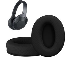 kwmobile 2x oorkussens geschikt voor Sony MDR-1000X / WH-1000XM2 koptelefoon in zwart - Voor over-ear hoofdtelefoon