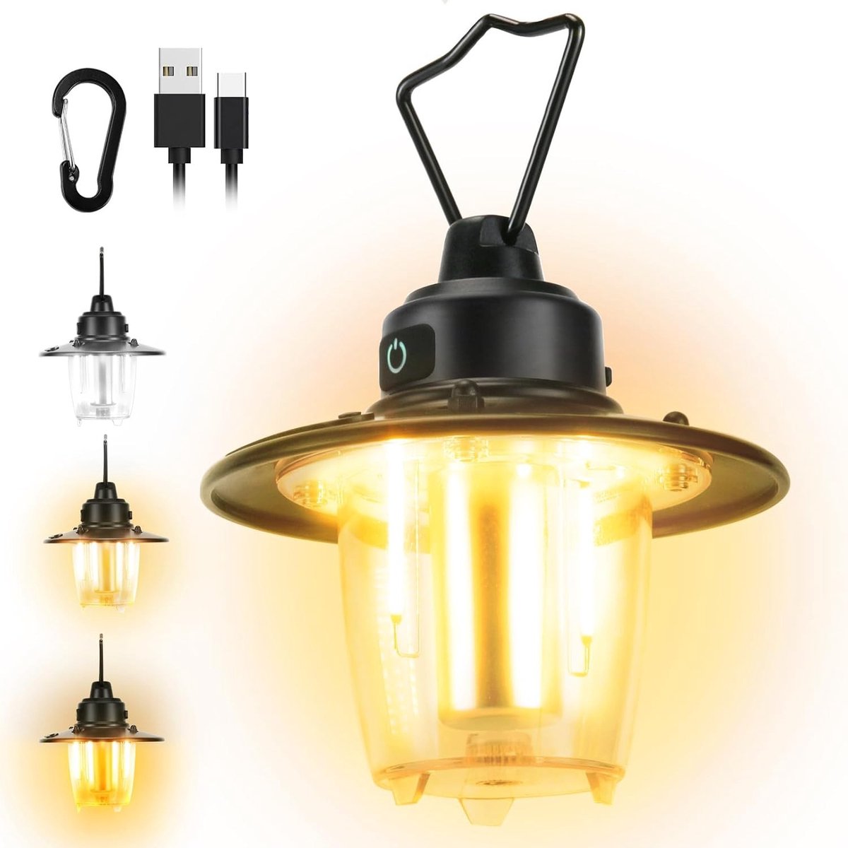 Oplaadbare Camping Lantaarn - Waterdicht - 1000 Lumen - Draagbaar - Voor Kamperen en Buitenactiviteiten