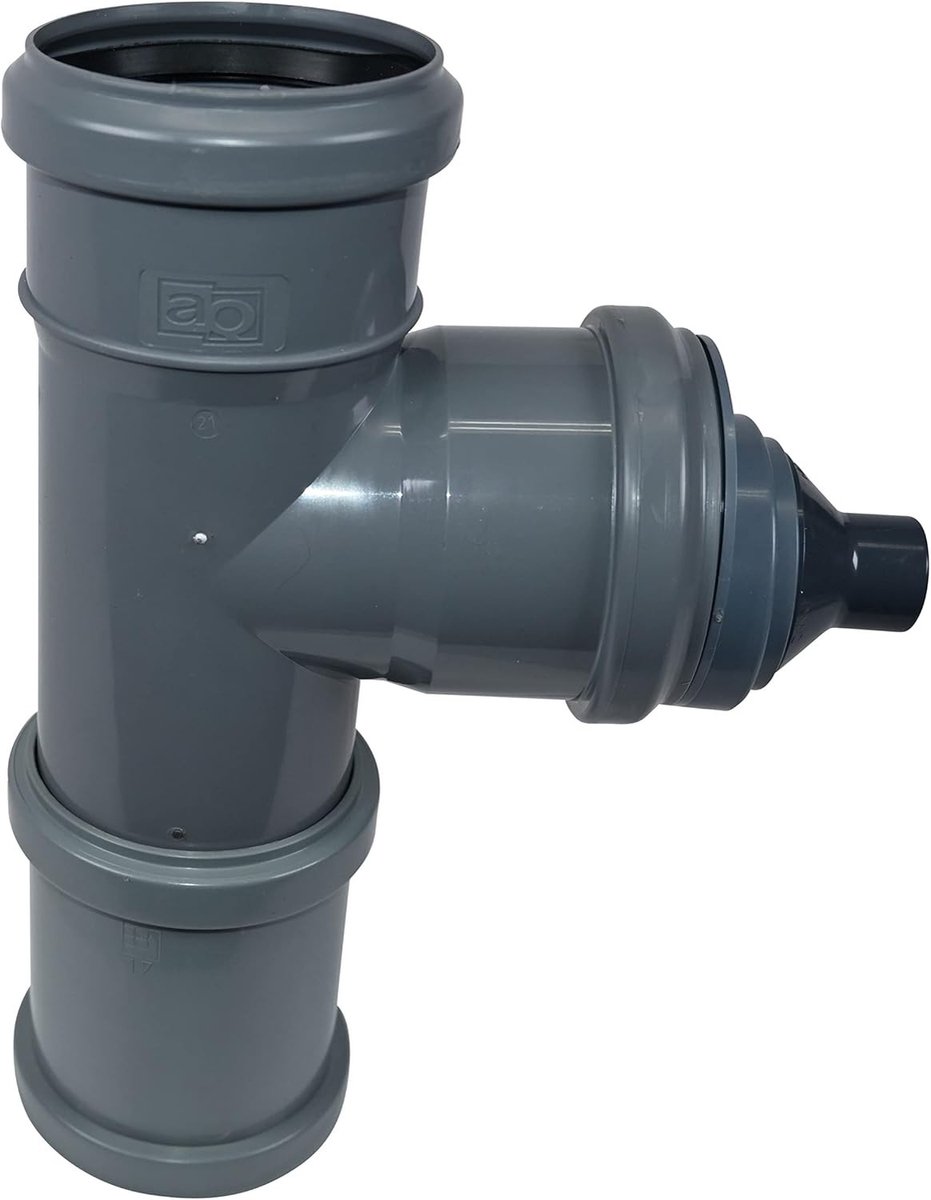 Regenpijp Regenton met Overloopfunctie - Grijs - Hoge Wateropbrengst - Geschikt voor IBC Dekselfilters - Voor Middelgrote Dakoppervlakken