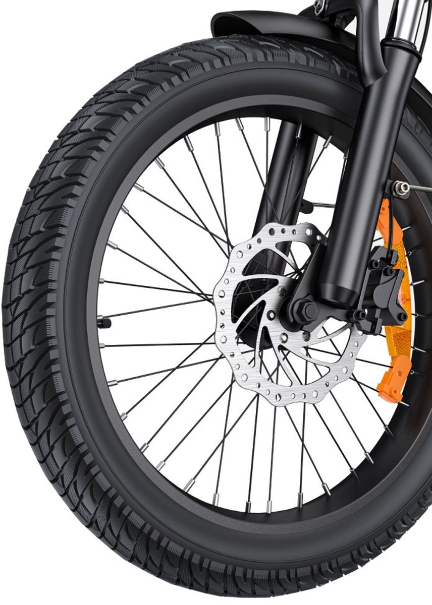 ENGWE L20 3.0 Boost Elektrische fiets - Actieradius 135km - Verwijderbare batterij 48V13.5Ah - Motor 250W - Shimano 7 versnellingen - Hydraulische schijfremmen - 20 Inch Commuter E-Bike - Fatbike - goud thumbnail 3
