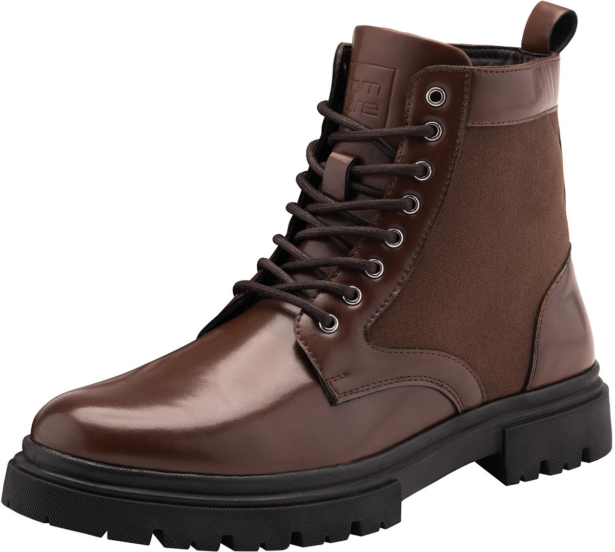 OMBRE Schoenen - Veters - Effen Bruin 44