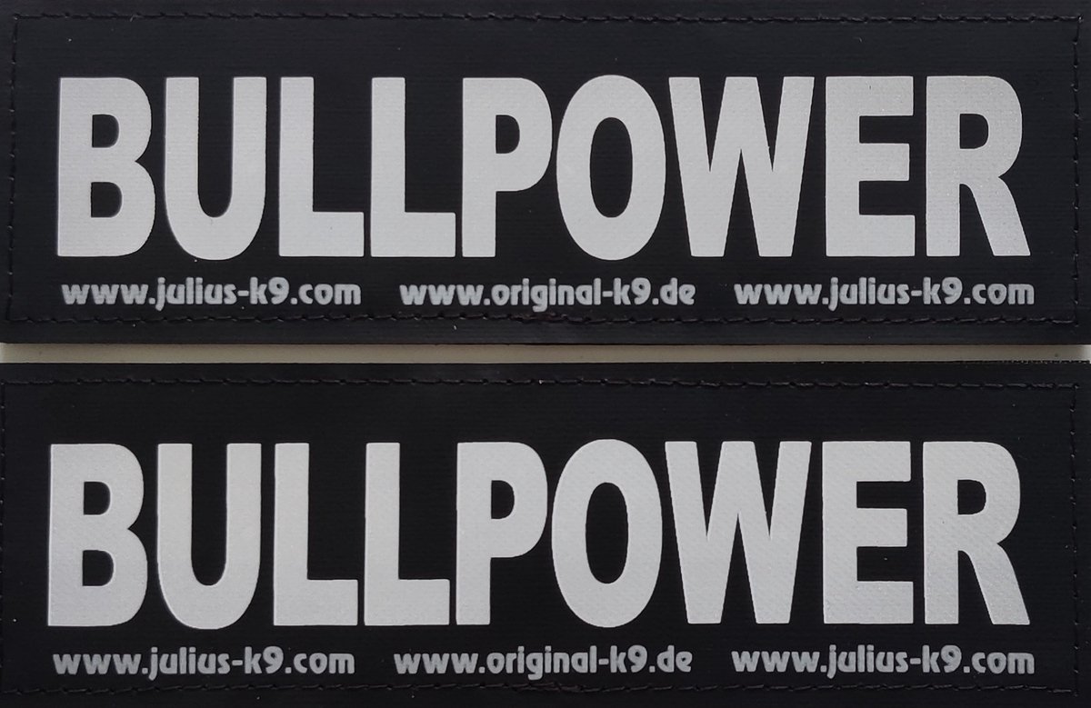Julius K9 Tekstlabel – Bullpower Groot