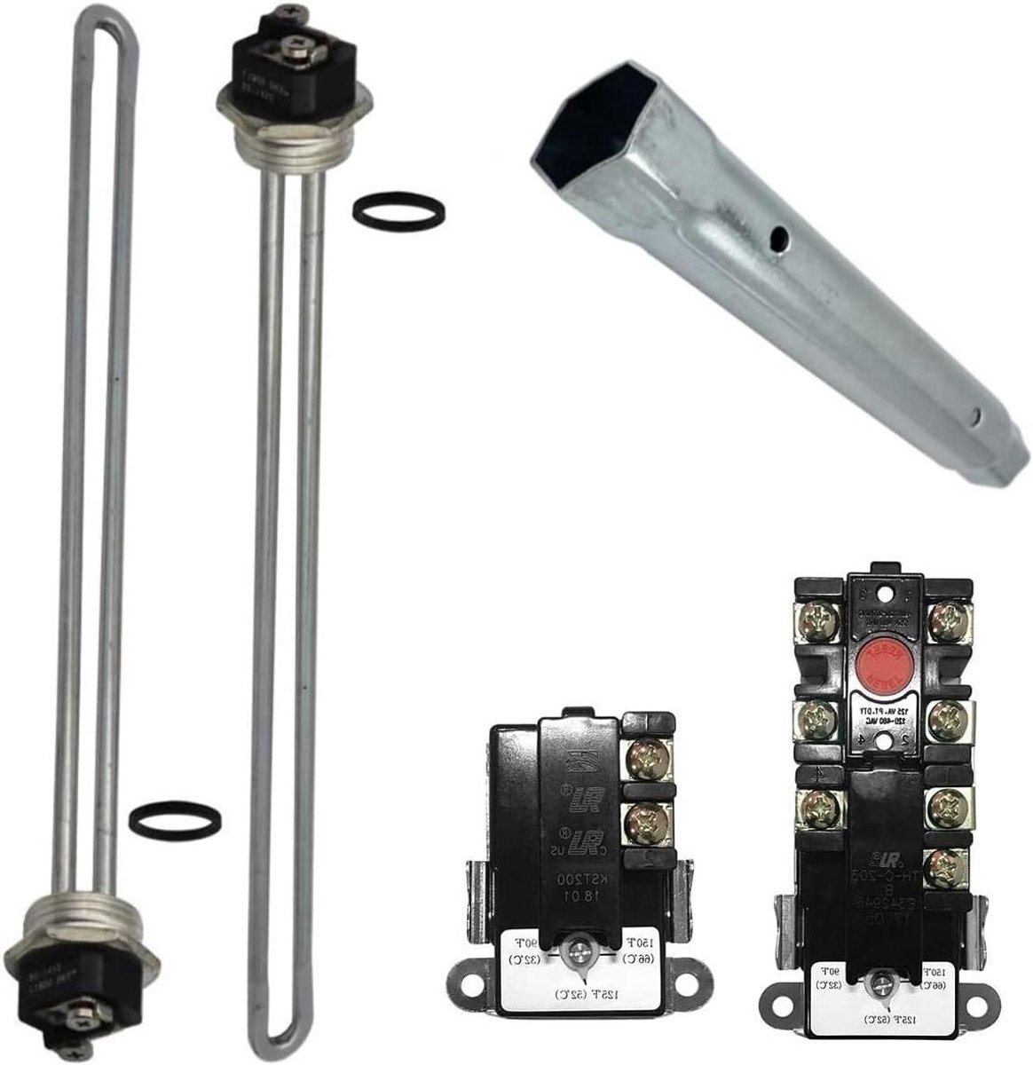 Boiler Reparatie Kit - Thermostaat Set - Boiler Onderhoud - Inclusief Elementsleutel - 1 Liter - EWH-03