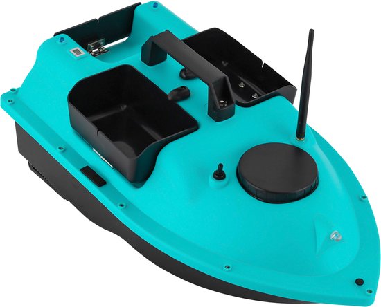 Visaasvoerboot Blauw 5200Mah GPS Vissersboot Aasboot RC-visboot tot 2kg 25*50*15cm Afstandsbediening Vangboot — afbeelding 4