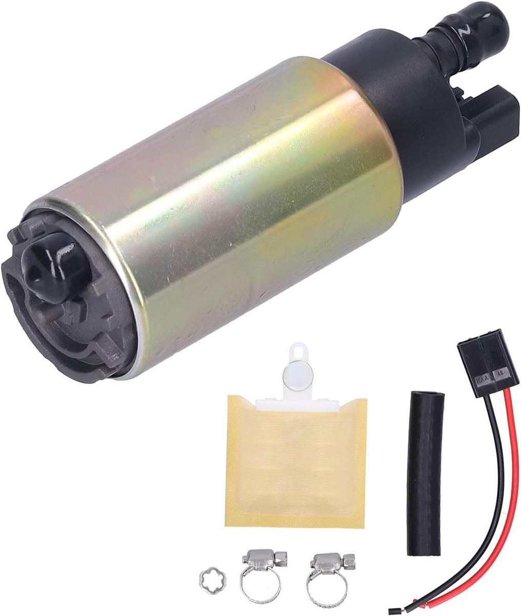 Elektrische Brandstofpomp - Universele Pomp - Brandstof Toevoeren - Hoge Flow 120L/h - 12V 5.5A - Zilver