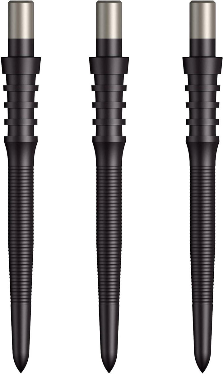 Dartpijl Punten - Grip Accessoires - Precisie Werpen - Micro Grip - 28 mm - Zwart