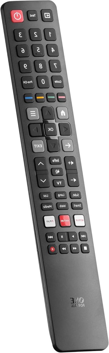 Vervangende Afstandsbediening - Universele Afstandsbediening - TV Bediening - Voor TCL en Thomson - Infrarood - Zwart