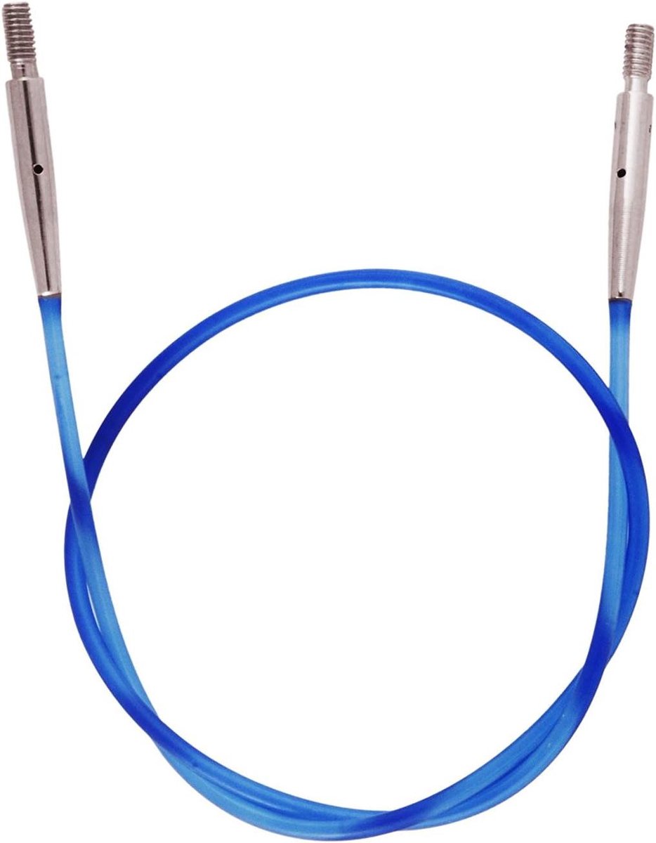 Breikabel Verwisselbaar - Rondbreikabel Flexibel - Breien Haken - Knikt Niet - 50 cm - Blauw
