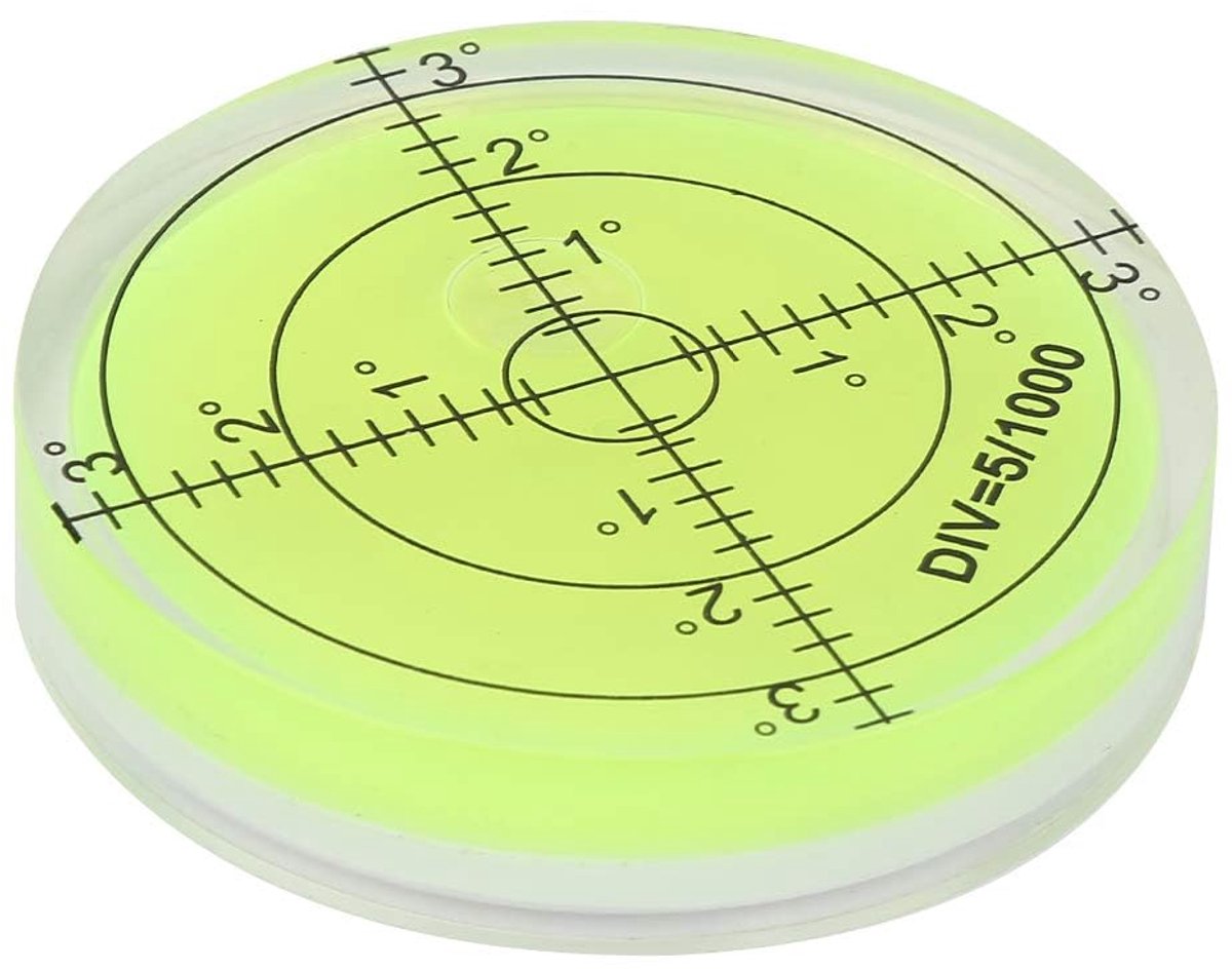 Ronde Waterpas Bubble 60mm Diameter Meetinstrument Ronde Niveau Bubble met Schaal voor Camera Platform Balance: