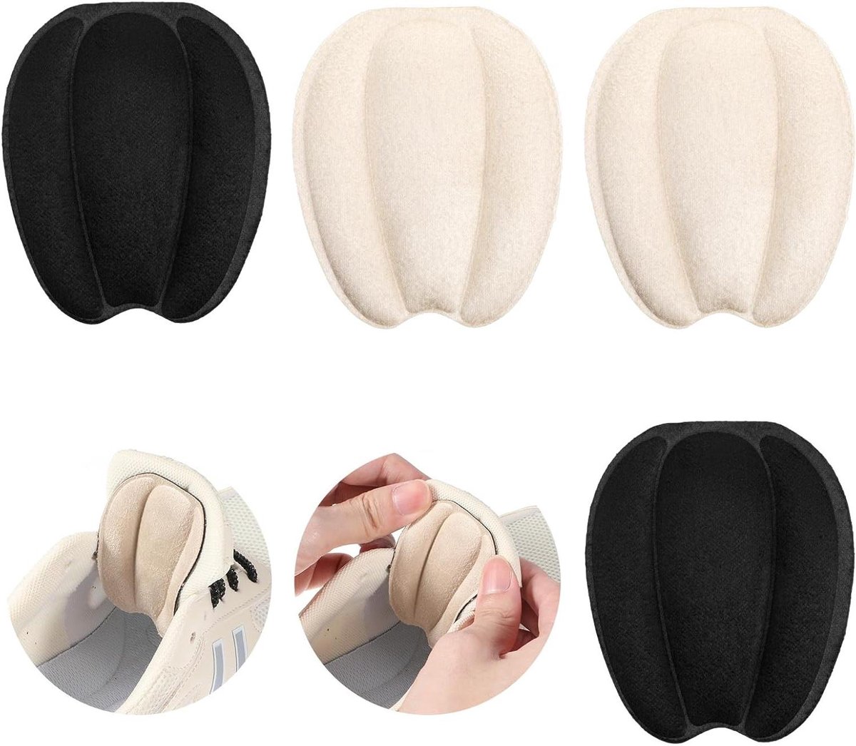 Tongpads voor Schoenen - Schoen Tongkussens - Voorkom Wrijving - Zelfklevend en Verwijderbaar - 75 x 62 cm