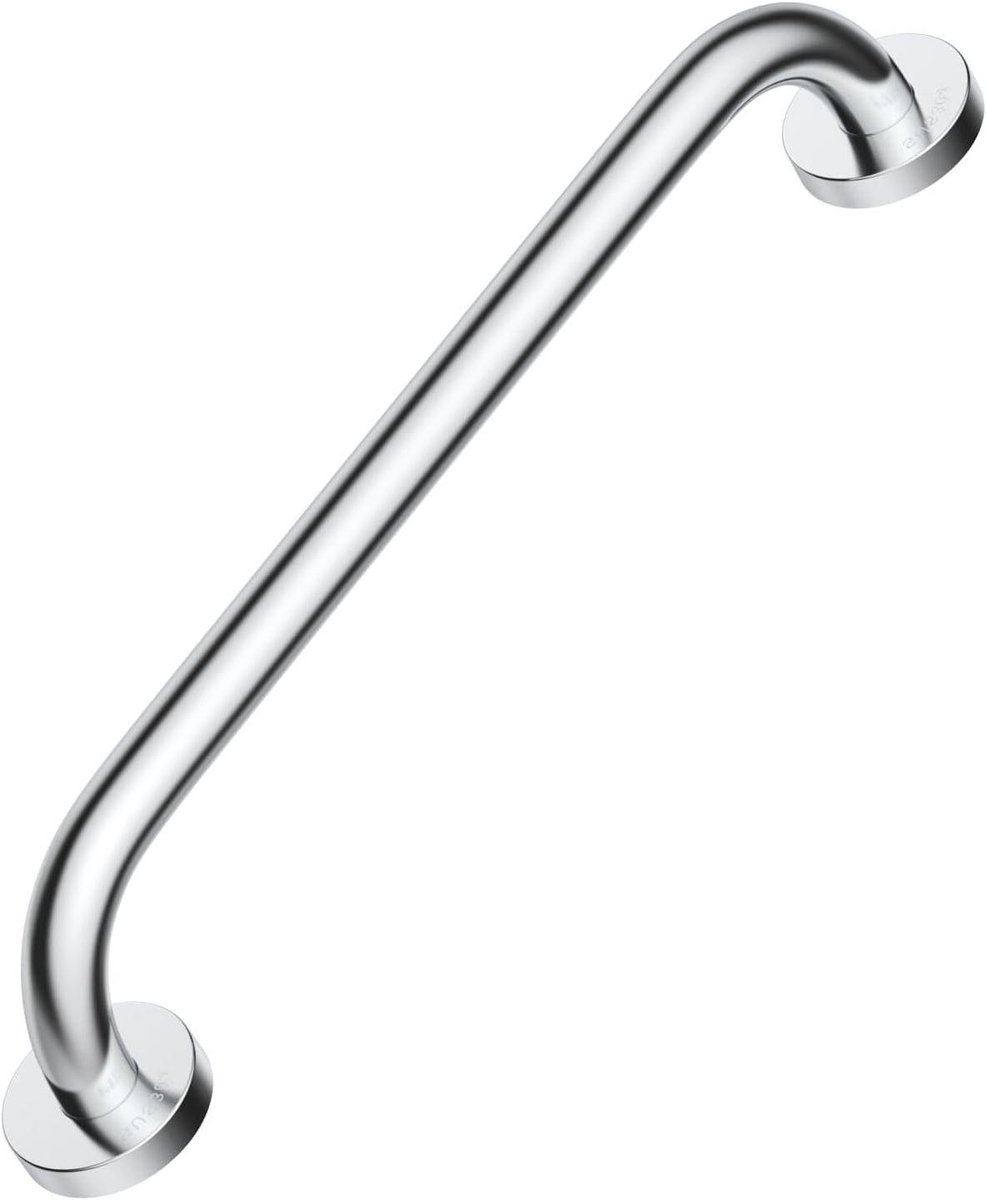 Badkamer Beugel - Veiligheidsgreep Steun - Veilig Douchen - Roestvrij Staal - 60 cm - Zilver