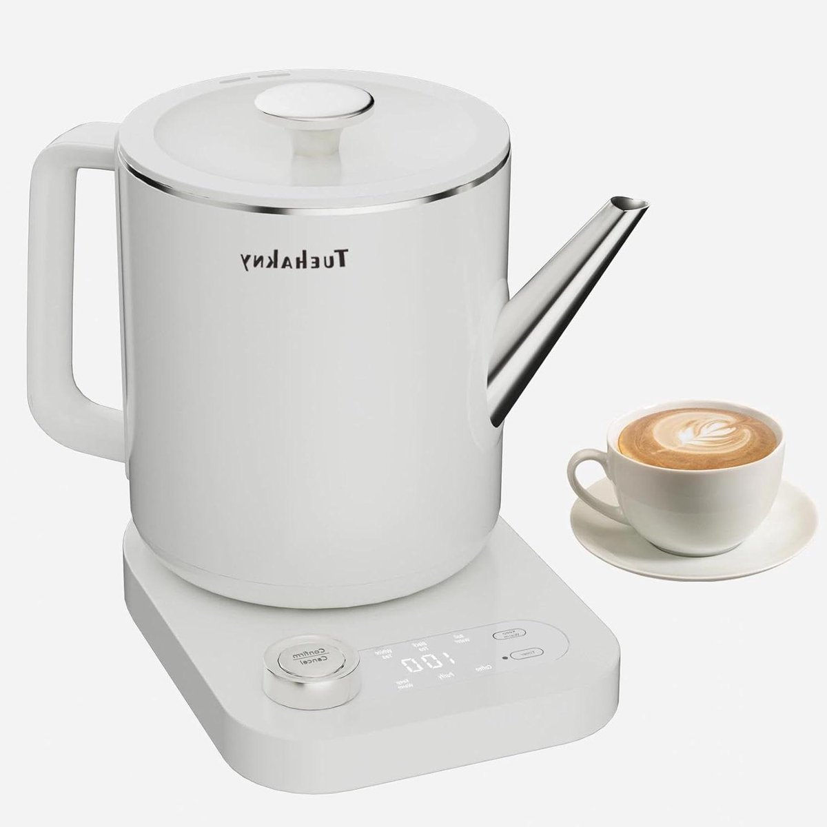 Slimme Waterkoker - Temperatuurkeuze Koker - Thee en Koffie - 24-uurs Programmering - 1 Liter - Wit