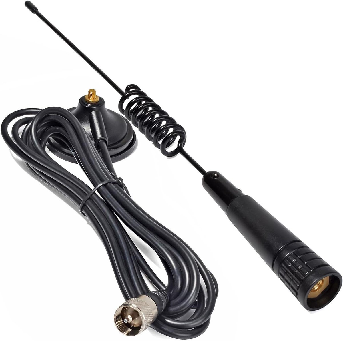 Magnetische Antenne - CB Antenne - Communicatie Verbeteren - Compacte Basis - 35 cm Lengte - Zwart
