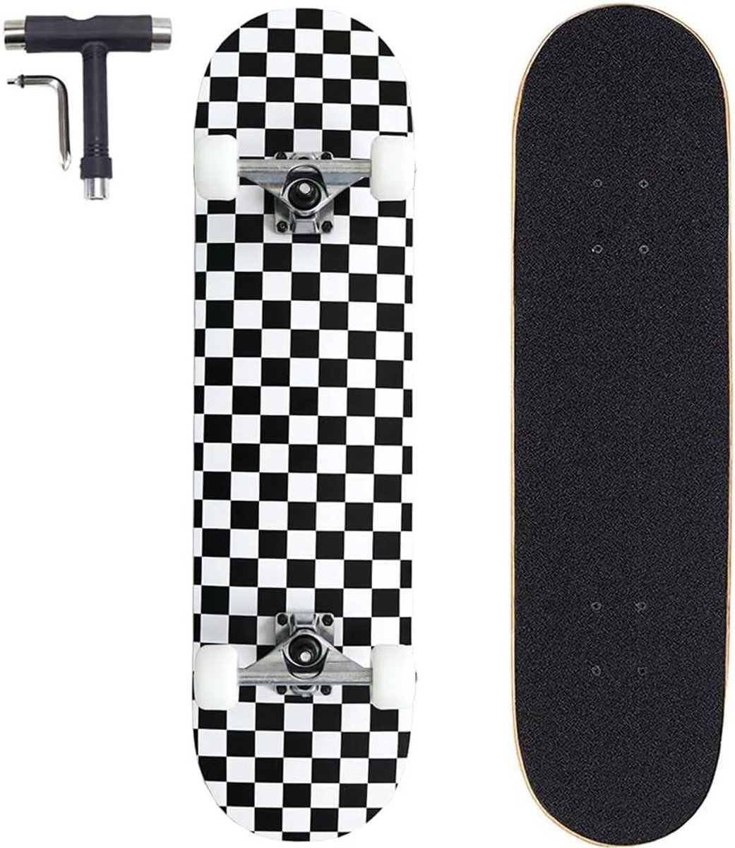 Compleet Skateboard Beginners Board Trucs Leren 7 Lagen Esdoorn 80 x 20 cm