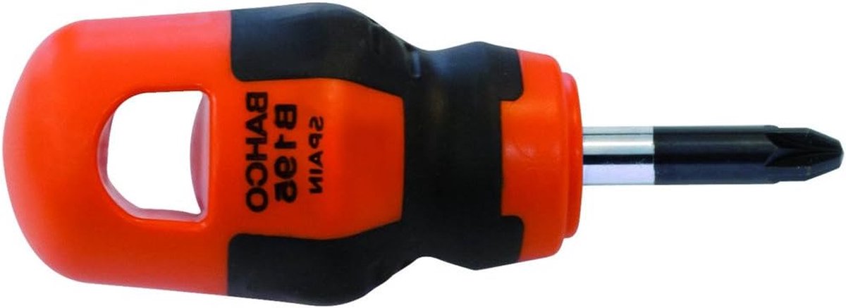 Stubby Schroevendraaier - Korte Schroevendraaier - Klus Klussen - Zachte Grip - PZ1x25 - Meerkleurig