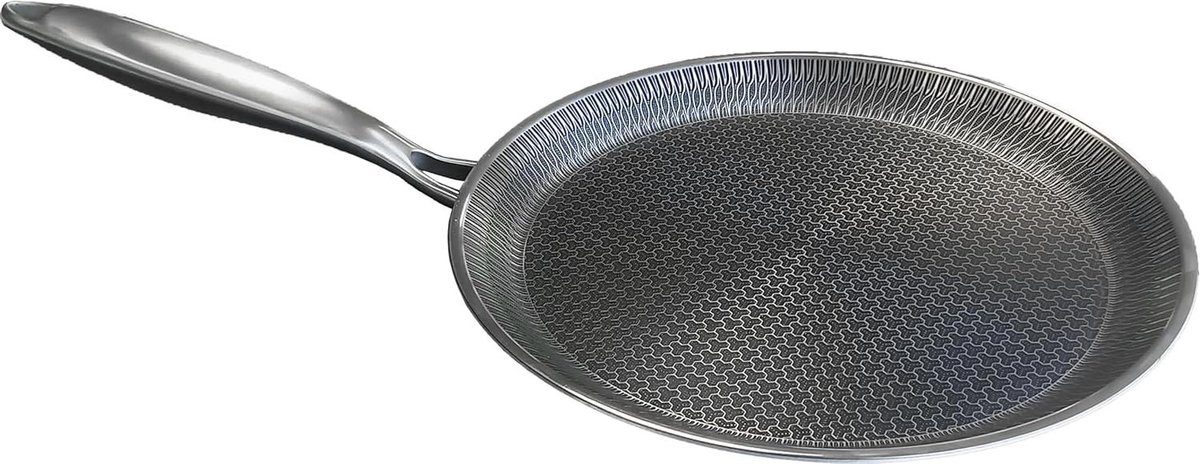 Koekenpan - Pannenkoekenpan - Gezond Koken - Krasbestendige Coating - 26 cm - Zwart