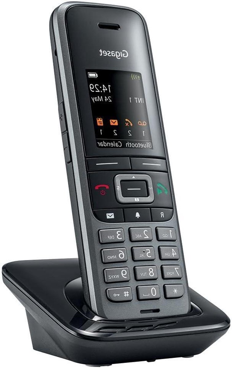 Draadloze Telefoon - DECT Telefoon - Zakelijk Gebruik - Meertalig Menu - Muurbevestiging - Zwart