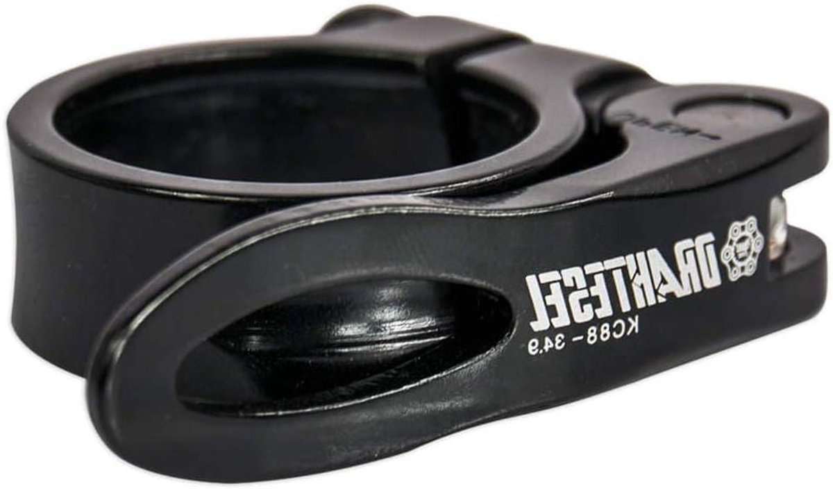Zadelpenklem - Zadelklem Klemring - Zadelhoogte Aanpassen - Snelsluiting Systeem - 318 mm - Zwart