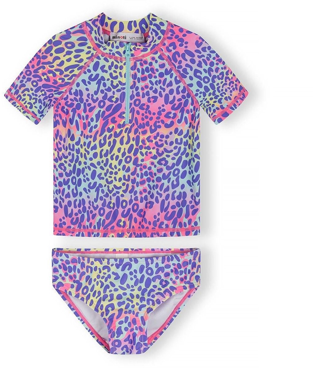 Minoti UV shirt meisjes luipaardprint - zwemshirt UPF 50+