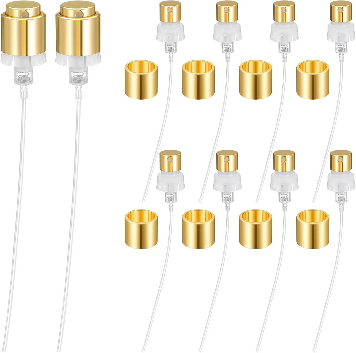 stuks 1,5 cm diameter parfumflessproeikop, gouden reservesproeikop, mini parfumverstuiver, sproeikoppen, flessen, vergulde opzetstukken, geurflessen, ideaal voor doe-het-zelf geurcreaties en