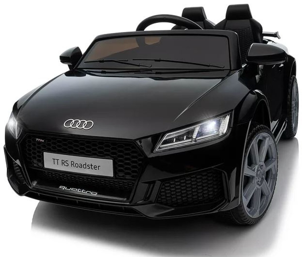 Elektrische kinderauto Audi TTRS 12V | Elektrische Kinderauto | auto voor kinderen Met afstandsbediening | Kinderauto (Zwart)