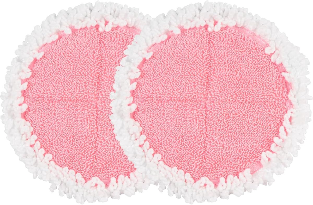 Vervangende mopdoeken voor elektrische dweil, snoerloze elektrische dweilmoppen schoonmaakdoeken, vervangingsdoek, geschikt voor Bobot ronde schoonmaakmopdoek, polijstdoek, 2 stuks-Stijl 1
