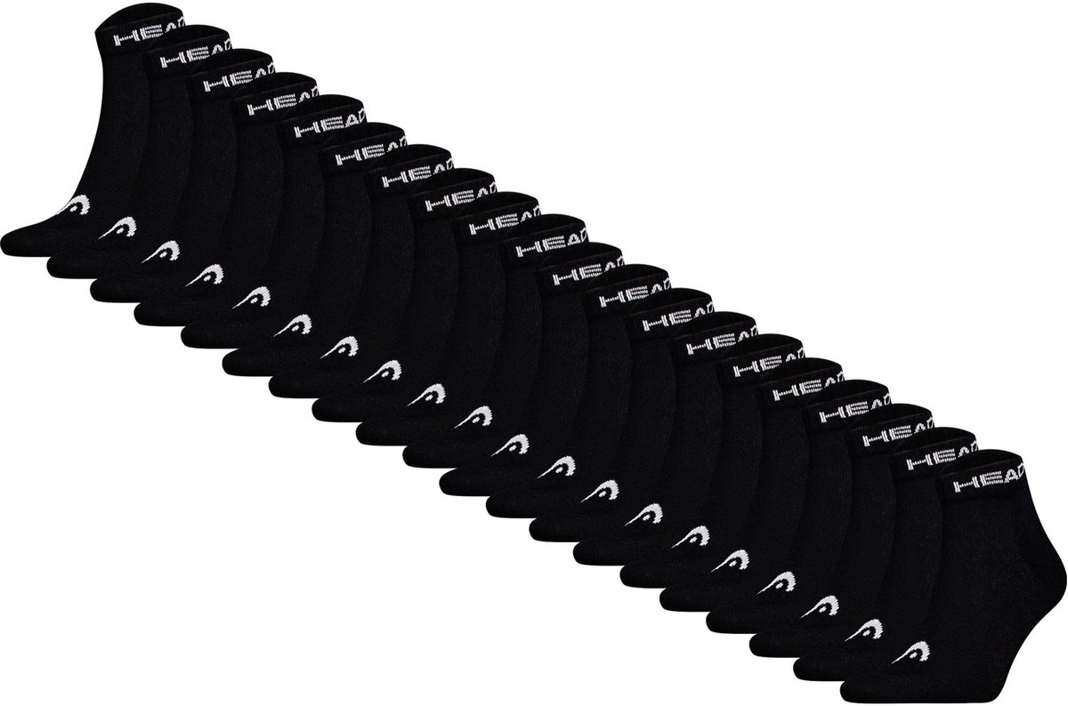 Head Sokken HEAD ELEMENTS ALL SPORTS QUARETER 20P ECOM Set van 20 Zwart