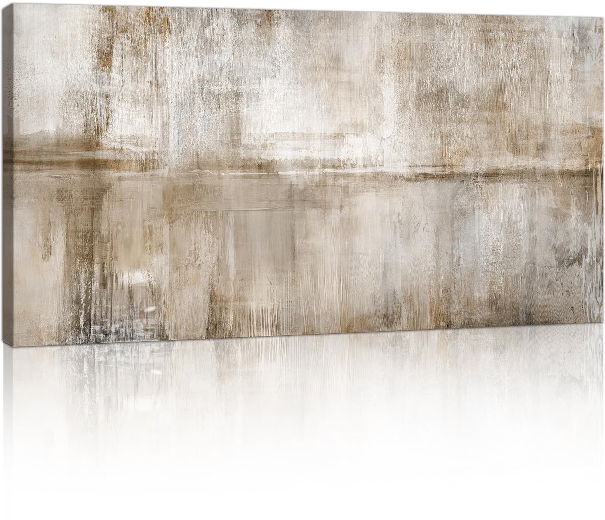 Canvas muurkunst prints ingelijst vintage minimalistisch grijs bruin canvas schilderij moderne Scandinavische muur foto's kunstwerk voor woonkamer slaapkamer kantoor