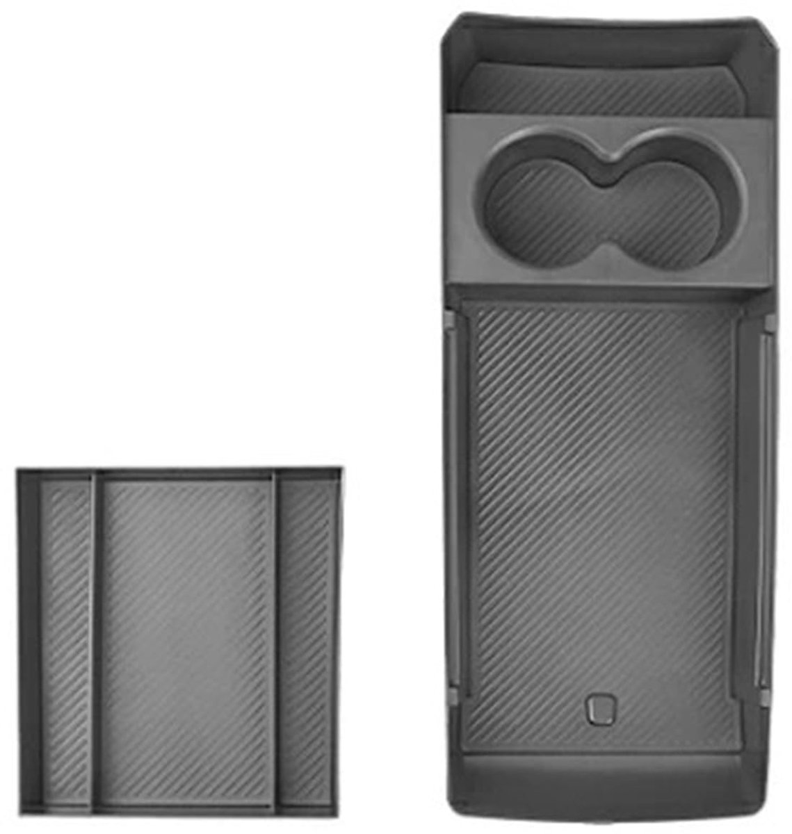 Console opbergkistje Voor Kia EV5 Dubbellaags Opbergdoos Met Water Bekerhouder Auto Tuning Middenconsole Armsteun Organizer Interieur Accessoires Consoleopslagdooscontainer(2)