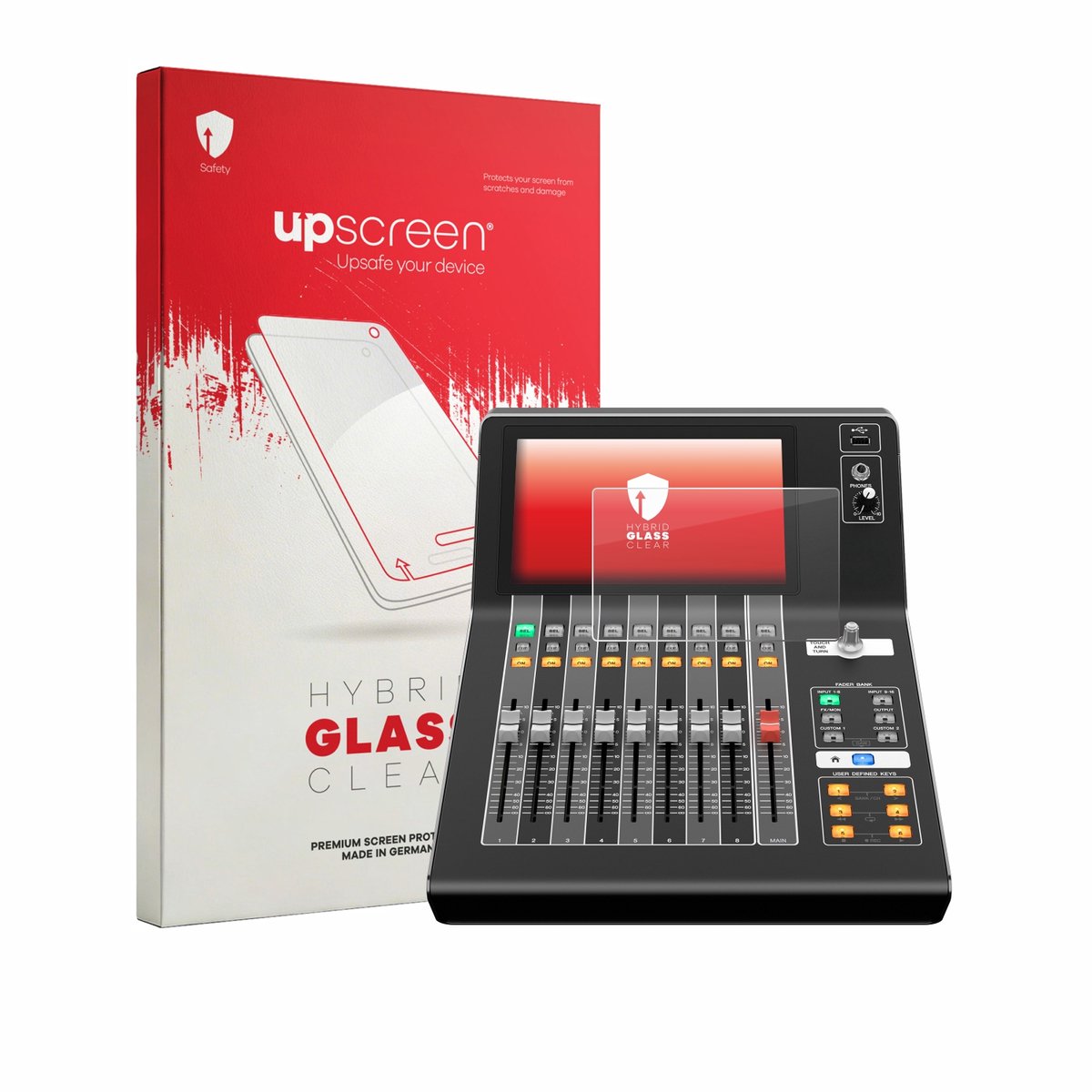 upscreen - Screenprotector voor Yamaha DM3 - Folie Beschermfolie Beschermglas transparant