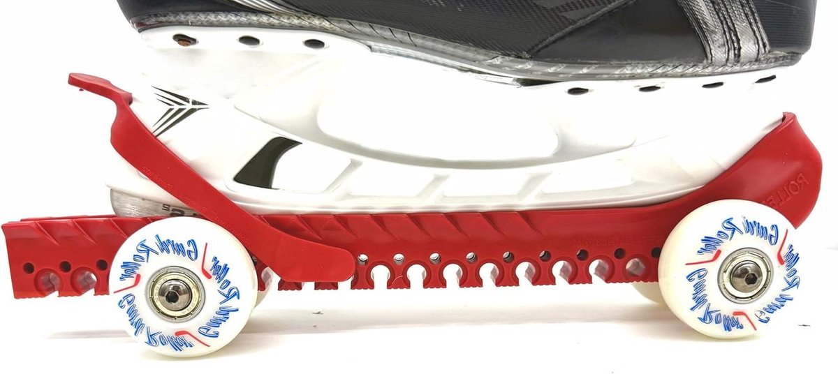 Schaatsbeschermers met wielen - Rolschaats beschermers - Schaatsen inlopen - Universele pasvorm - 13.5 inch lengte - Rood