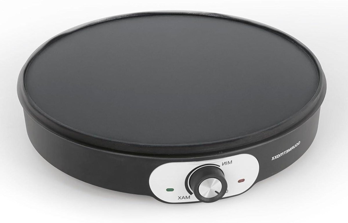 Crêpe Maker - Pannenkoekenpan Elektrisch - Snelle Maaltijden Maken - 3-in-1 Apparaat - 32 cm - Zwart